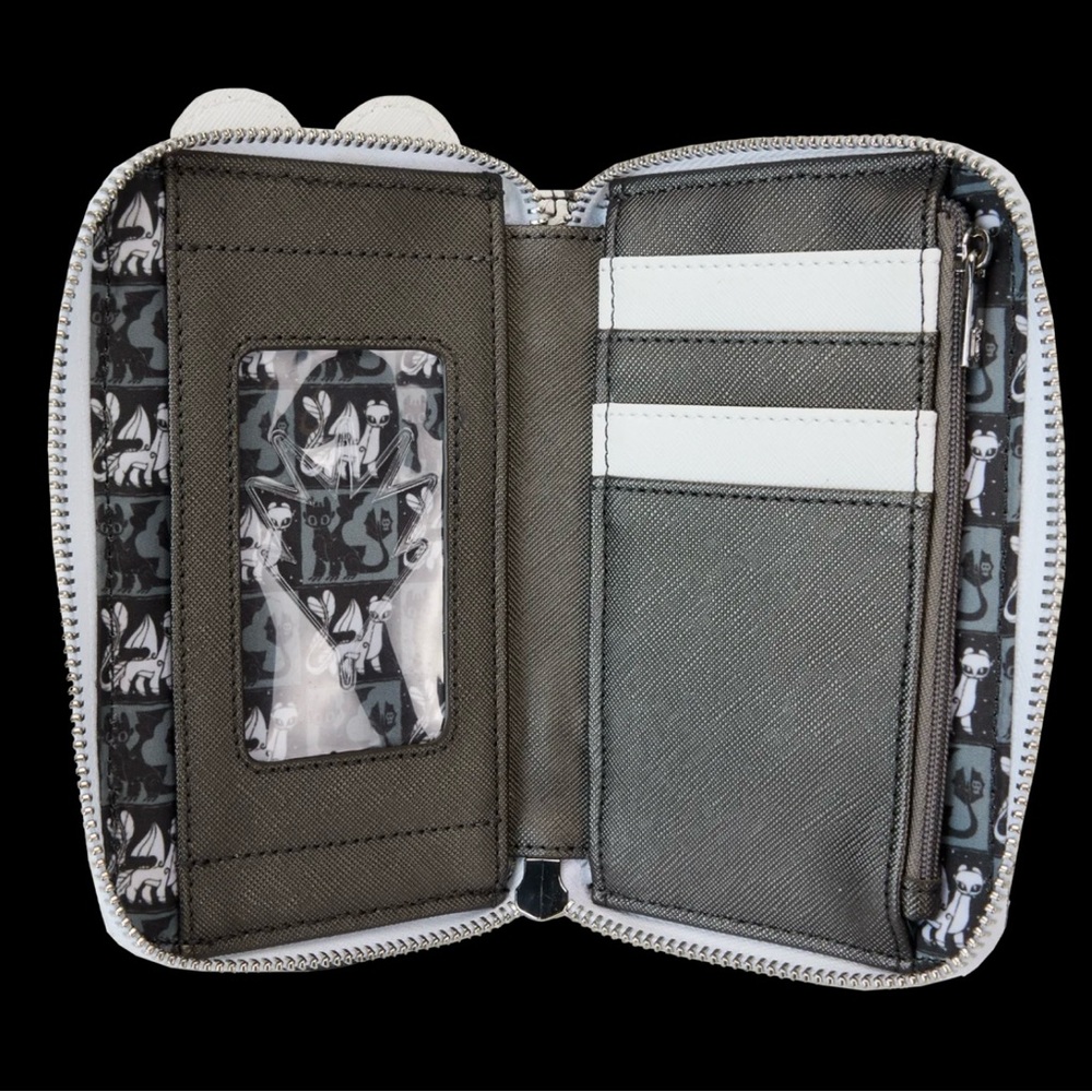 SOLD NWT LOUNGEFLY How to Train Your Dragon Light Fury Toothless Wallet - Picture 8 of 8